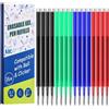 Thboxes 16 ricariche cancellabili 0,7 compatibili con Pilot FriXion Ball & Clicker & Eberhard Faber, ricariche colorate con inchiostro cancellabile in 4 colori, lunghezza 400 m
