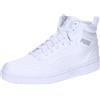 PUMA Rebound V6, Scarpe da ginnastica Unisex - Adulto, White Black Shadow Gray White, 39 EU
