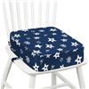 omedecal Rialzo Sedia per Bambini, Seggiolino da Tavolo per Bambini Lavabile Cartoon Cuscino con 2 Regolabile Cinghie & Base Antiscivolo 36 x 32 x 10 cm - Stelle