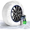 Wintem Calze da Neve Autocentranti per Auto Omologate Taglia S - Ideali per Viaggiare su Strade con Neve o Ghiaccio in Modo Sicuro e Confortevole - Facili da Montare, Lavabili e Riutilizzabili