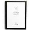 Artower® Cornice Foto in Legno Nero A5 15x21 cm | Cornice con Vetro Plexiglass DIN A5 | Cornice per Piccolo Quadro, Collage Foto, Poster | Portafoto da Tavolo | Decorazione da Parete per Stanza