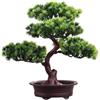 Verve Jelly Pianta artificiale, alberi artificiali decorativi Simulazione di pino Pianta in vaso, Decorazione di piante finte Piante da serra in vaso per la decorazione del giardino di casa Display da tavolo