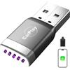 soleilx MINI Adattatore CarPlay Wireless per iPhone 2026, Connessione Bluetooth 5.3 Stabile, Wi-Fi 6 Dual Band ad Alta Velocità, USB-A/USB-C, Compatibile iOS 10+