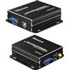 TESmart 300M/984ft VGA KVM Extender, VGA USB 300M Extender Supporta 1920 * 1200 a 60Hz Tramite Cavo Ethernet Cat5e Cat6 (Trasmettitore + Ricevitore)