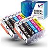 ONLYU PGI-580XXL CLI-581XXL Cartucce di inchiostro compatibili per Canon per PIXMA TS6150 TS6151 TS6250 TS6251 TS8150 TS8151 TS8250 TS8251 TS8252 TS8350 TS9150 TR7550 TS705 TR8550 TS9550 (10 PACK)