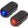 Doukesh 2 Pezzi Antifurto Luci Di Segnalazione Allarme Furto Flash Lampeggiante Solare Sistema Antifurto Di Sicurezza Allarme Per Auto Lampeggiante Lampada Di Sicurezza Rosso+Blu
