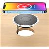 YMY Caricatore wireless da tavolo incorporato, QI standard Wireless Fast Charging Station 5W 7.5W 10W 15W invisibile Wireless Charger Compatibile con i-Phone 17,16,15,14,13,12, 11, XS ecc