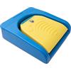 System-S Pedale Bluetooth senza fili con tasto extra USB tipo C per PC Hotkey Blu Giallo