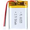 Uxney Batteria agli ioni di litio agli ioni di litio da 3,7 V, 500 mAh, 602535, con connettore 2P-PH, con griglia da 2,0 mm