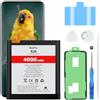 Beefix Batteria di ricambio per Samsung Galaxy S20 SM-G980F, 4000 mAh, per Galaxy S20 (EB-BG980ABY) con strumenti di riparazione professionali