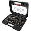 Trend Set di Partenza di 24 Frese per Router, Gambo da 6,35 mm, Punta in Carburo di Tungsteno, Custodia Inclusa, SET/SS24X1/4TC