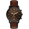 Fossil Neutra FS6163 - Orologio da uomo in acciaio inox, 44 mm, colore: nero