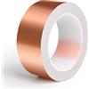 KAZATE Nastro per lumache in Rame, 30 mm x 20 m Barriera per lumache Protezione per lumache Piante da aiuola rialzata, Nastro Autoadesivo in Rame Difesa per lumache