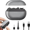 LAIVIYA Tagliaunghie Elettrico, 2 in 1 per UnghieTagliaunghie Automatico di Sicurezza con 3 Livelli di Velocità Portatile con Luce LED e 360° Lucidante Intelligente RicaricaType-C Basso Rumore(Grigio)