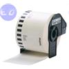 BROTHER COMPATIBILE BROTHER ROTOLO continuo ETICHETTE di CARTA ADESIVA RIMOVIBILE NERO su BIANCO 62mm x 30.48mt COMPATIBILE - DK-44205