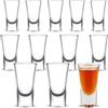NUWIQ 12PCS 25ml Bicchieri da Liquore, Trasparente Bicchieri da Shot, per Tequila, Vodka, Whisky, Gin
