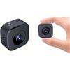 Generico Telecamera di Sicurezza WiFi 1080P HD, Videocamera Interna con Visione Notturna 10m, Rilevamento Movimento, Batteria Ricaricabile, Controllo App