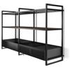 Elica OPEN SUITE BL MAT/F/160 - PRF0167007A Cappa Parete 160 cm Modulare Componibile Nero Effetto Soft Touch