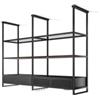 Elica OPEN SUITE SUPERIOR BL/F/160 - PRF0166771A Cappa ad Isola 160 x 42 cm Modulare Componibile Nero Effetto Soft Touch