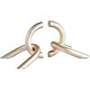 Cyan Design Goldie Locks Bookends Fermalibri, Argento, 2 unità
