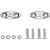 ACCOSSATO Coppia tappi coprifori specchietti Accossato argento per Yamaha Yzf-R125 dal 2008 al 2018 (CC 125)