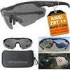 HTS HunterSky antiappannamento polarizzati tattici caccia tiro baseball occhiali da sole army protezione balistica S59 moto equitazione ciclismo corsa