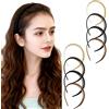 Infinity & Breathe 8 Fascie per Capelli Donna Antiscivolo con Denti - Fascia Sottile in Plastica Riciclata che non Scivola - Per Donne, Ragazze, Capelli Ondulati