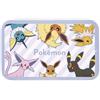Kamio Japan Pokemon Eevee & Evoluzioni Tin Case Sticker Set, 40 Adesivi, Tin Riutilizzabile