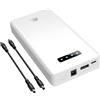 melasta 5200mAh Power Bank, 12v Power Bank Portatili per Cellulari con Porta 3 in1, PD 45W USB-C Porta di Ricarica Rapida | 12V/2A DC Port | QC3,0 22,5W USB-A Porta, Powerbank per Telefono Cellulare