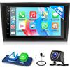 Motorsi 2+64G Autoradio para Opel Astra/Antara/Corsa/Zafira/Meriva/Vivaro/Combo con Carplay Android Auto Bluetooth, Reproductor Multimedia con GPS WiFi Bluetooth RDS/FM Radio SWC+AHD Camera