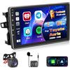 Inefala 2+64G Radio per Toyota Auris 2006-2011 Android 15 con Wireless CarPlay Android Auto, 10,1 Pollici Schermo per Auto Soporta Bluetooth WIFI 26UI GPS FM EQ SWC AHD Telecamera Posteriore