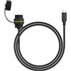 PNGKNYOCN Cavo di prolunga da USB C a USB C con attacco filettato impermeabile, IP68 USB tipo C 3.1 da maschio a femmina, con tappo impermeabile/antipolvere, per pannello del cruscotto del desktop (1