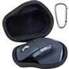 Lebakort Duro Viaggio Caso Custodia per Logitech MX Master 4 MX Master 3S MX Master 3 MX Matser 2S Mouse wireless ad alte prestazioni con scorrimento ultraveloce (Nero)