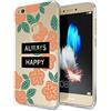 NALIA Custodia compatibile con Huawei P8 Lite 2017, Cover Protezione Silicone Trasparente Sottile Case, Gomma Morbido Ultra-Slim Protettiva Telefono Bumper Guscio, Designs:Always Happy