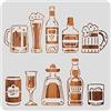 BENECREAT Oktoberfest Disegni Pittura Stencil, 30x30 cm Modelli di Stencil in Plastica a Tema Birra per Artigianato Fai-da-Te di Diario