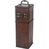 HMF Vintage Deko confezione regalo con coperchio in legno | per 1 bottiglia di vino | formato verticale | Francia