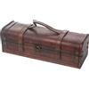 HMF Vintage scatola regalo decorativa con coperchio in legno | per 1 bottiglia di vino | formato orizzontale | Spagna