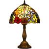 FUMAT Lampada in stile Tiffany, 12 pollici Lampada da comodino notte a paralume fatto a mano in vetro colorato, Lampada da tavolo, per Soggiorno Camera da letto Tavolino da caffè