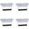 Adam Hall Hardware 34482 M4 AH - 4x Maniglia a scomparsa con molla, acciaio zincato