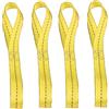 TopHomer Set di 4 cinghie morbide ad anello per moto pesanti 2,5 x 40 cm, in nylon, capacità di carico 800 kg per moto ATV UTV, scooter, campeggio, arrampicata, supporti a sospensione, colore giallo