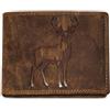 COVERI ACTIVE Sergio Valentini Portafoglio Uomo in Vera Pelle con RFID Blocking, Bifold Marrone Vintage Porta Carte con Zip e Scomparto Banconote.