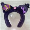 Sanrio Puroland Exclusive Kuromi FLUFFY Purple Ears Peluche Fascia Fiocco in ...