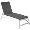 GEMITEX - Cuscino Coprilettino Monoblocco Tinta Unita Grigio scuro 180x59 cm