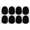 Futheda 8 pezzi Alto/Tenore Saxphone Clarinetto Bocchino Cuscini Sax Bocchino Patch Cuscini 0,8 mm Spessore Forte Adesivo Nero