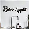 Qmetalart Bon Appetit Decorazione da parete Bon Appetit Targa da parete in metallo per casa colonica Cucina Arte da parete Sala da pranzo Cucina Cartello da appendere Inaugurazione della casa Regalo