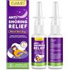 Generico Spray Naturale Per Smettere Di Russare 30Ml, Spray Nasale Antirussamento, Efficace Aiuto Per Il Russare, Migliora La Respirazione, Soluzione Antirussamento 100% Naturale