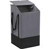 5FIVE PORTABIANCHERIA 206932B GRIGIO 45LT POLIESTERE 30X32X57CM