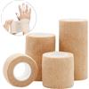 NONE 10 rotoli di benda adesiva medica elastica traspirante sportiva nastro autoadesivo beige avvolgente nastro per dita per polso caviglia di primo soccorso