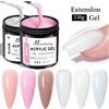 Misscheering Gel per estensione unghie trasparente da 150 g Gelatina bianca rosa chiaro Acrilico Nail Art Gel UV LED Strumento per estensione vernice semipermanente