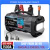 BIUBLE Avviatore d'emergenza per auto 1500A/1000A, booster batteria 26800mAh/21800mAh con funzione power bank e torcia LED. Avviatore di emergenza 12V compatibile con tutti i veicoli a benzina e veicoli